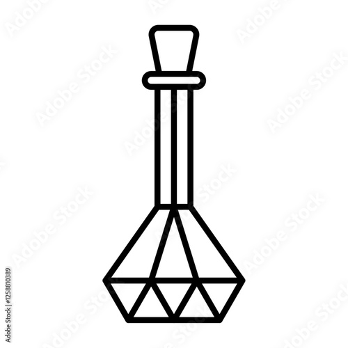holy water bottle icon Outline vector symbol sign