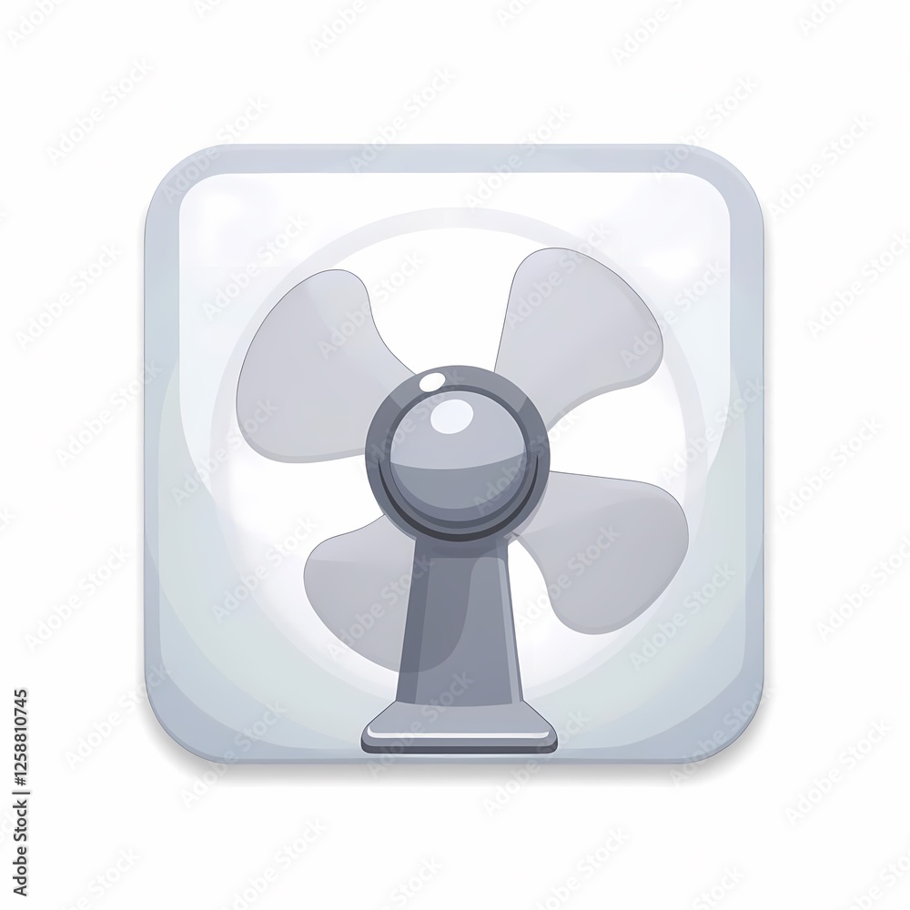 An glowing image of a silver fan with a transparent body. The background is a soft white color, adding depth and contrast. An glowing image of a silver fan with a transparent body. The background is a soft white color, adding depth and contrast.