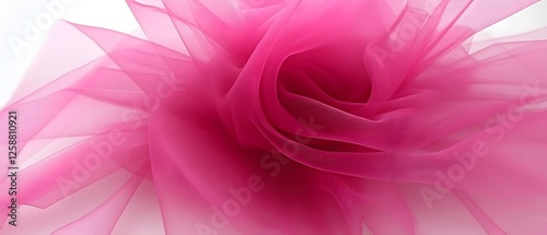 Abstract Pink Tulle Fabric Texture Background