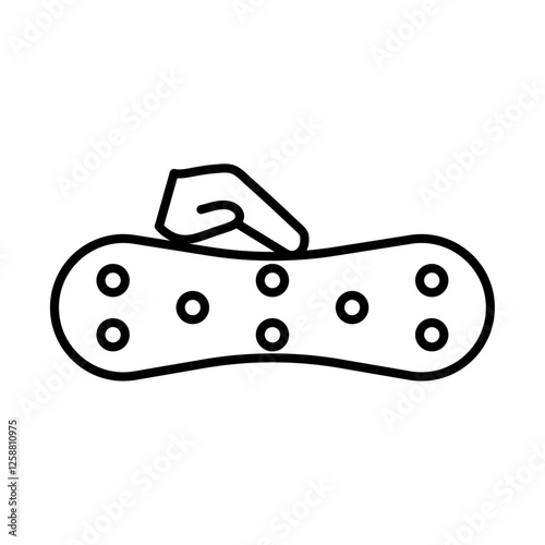 Latex mattress material icon Outline vector symbol sign