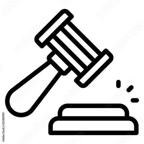 Gavel line icon