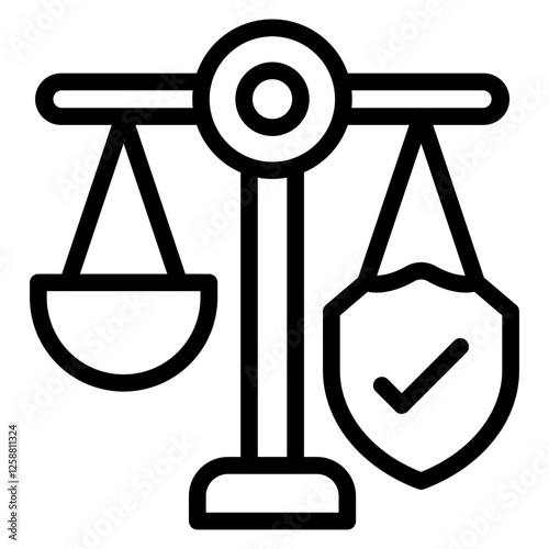 Defense Attorney line icon