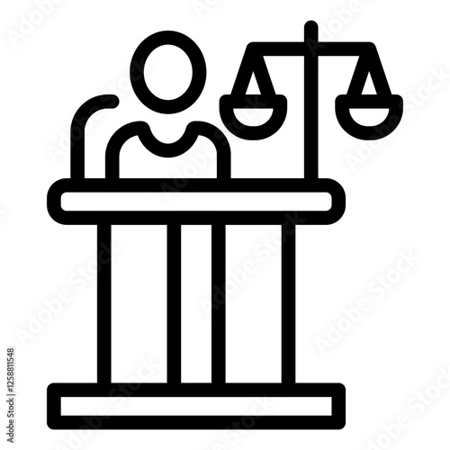 Trial line icon