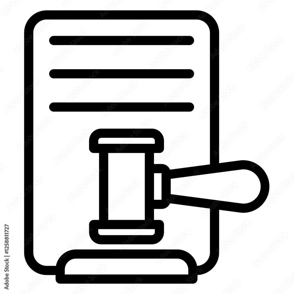 Parole line icon Parole line icon