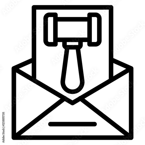 Sentencing line icon