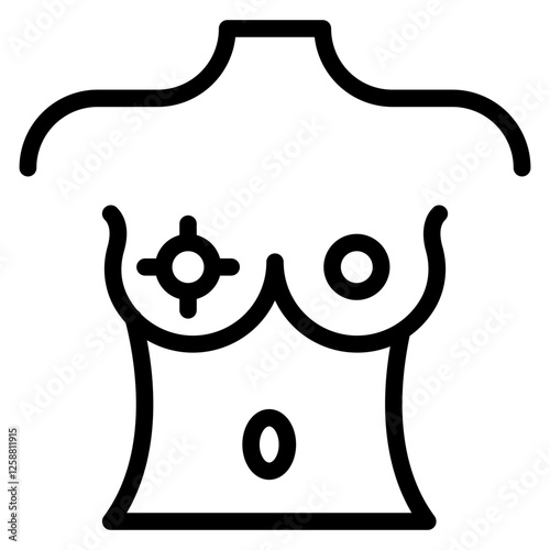 Mammogram  line icon