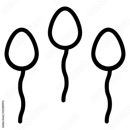 Sperm line icon