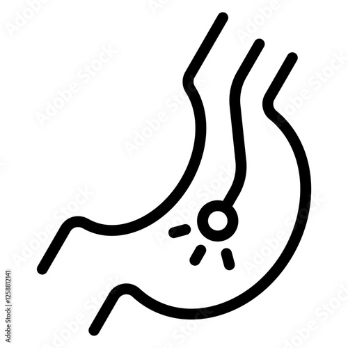 Endoscopy line icon