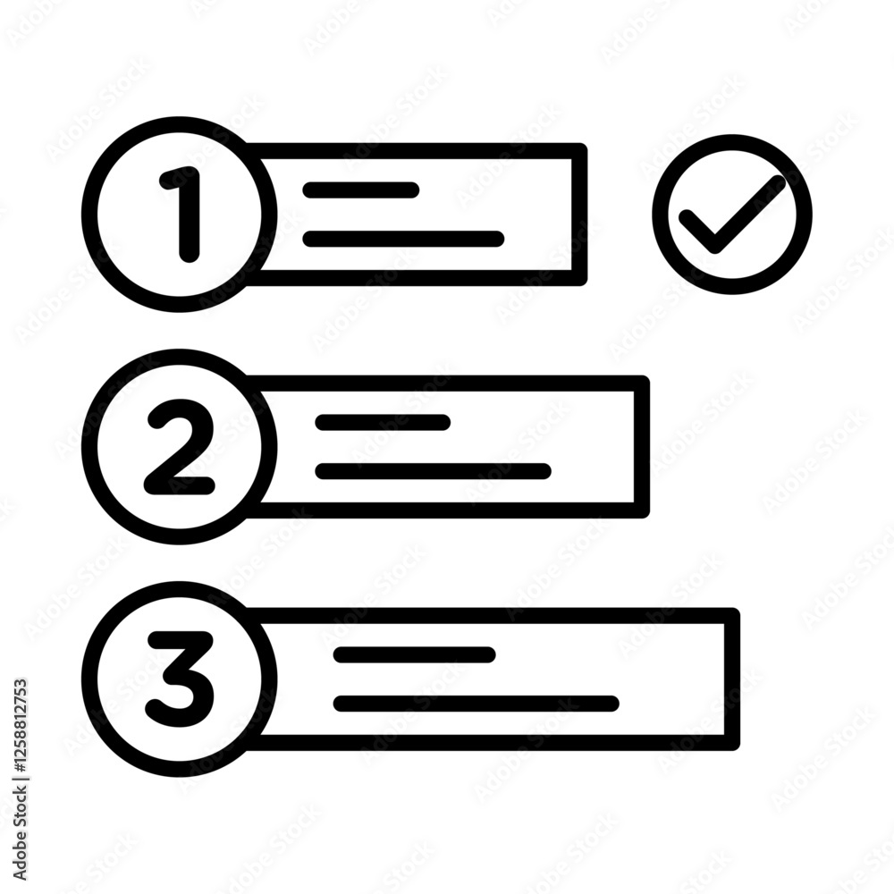 Priority icon Outline vector symbol sign Priority icon Outline vector symbol sign