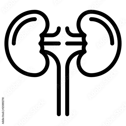 Kidneys line icon
