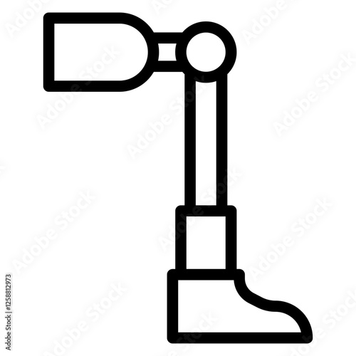 Prosthetic line icon