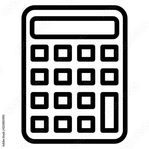 Calculator line icon