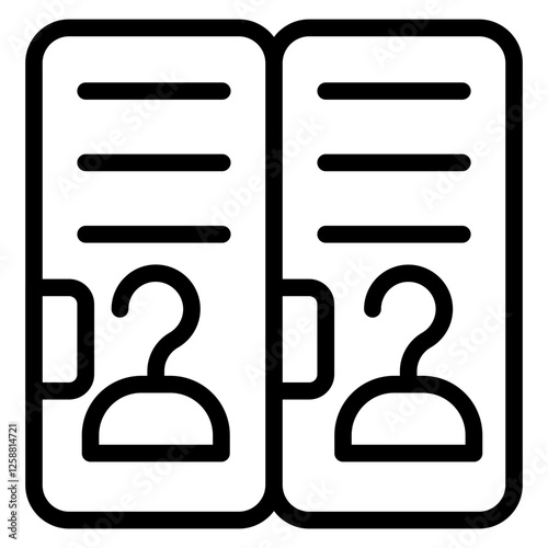 Dressing Room  line icon