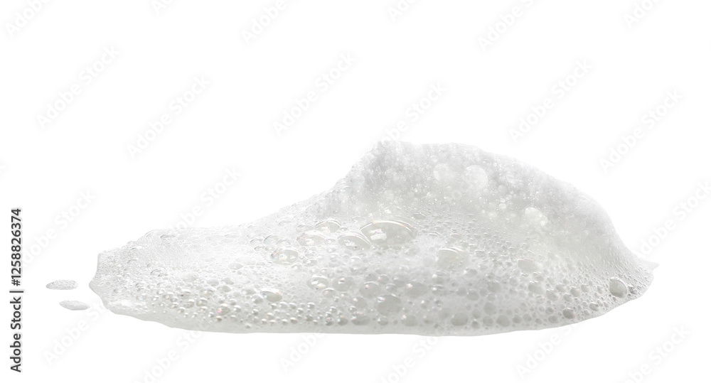 Soap foam, colorful bubbles isolated on white, clipping path Soap foam, colorful bubbles isolated on white, clipping path
