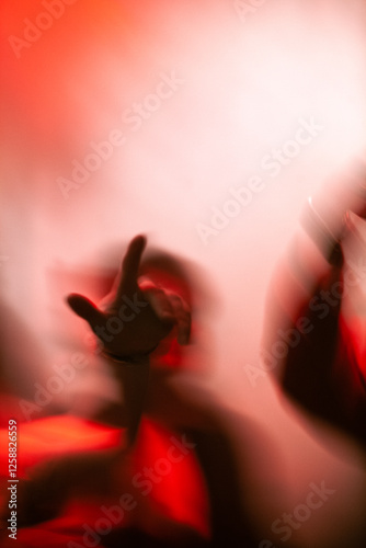 party people blurry in the club
