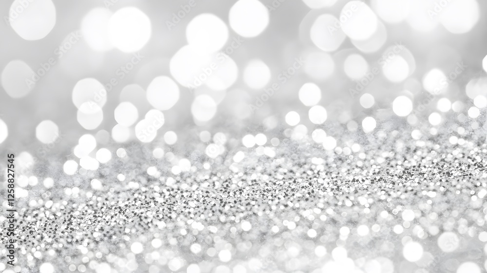 Silver Glitter Background Bokeh Lights Sparkle Texture Silver Glitter Background Bokeh Lights Sparkle Texture