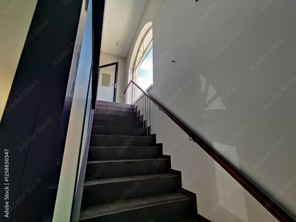 Fototapeta premium beautiful interior of a new apartment, staircase view