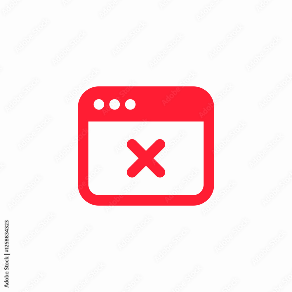 delete tab task window icon sign vector delete tab task window icon sign vector