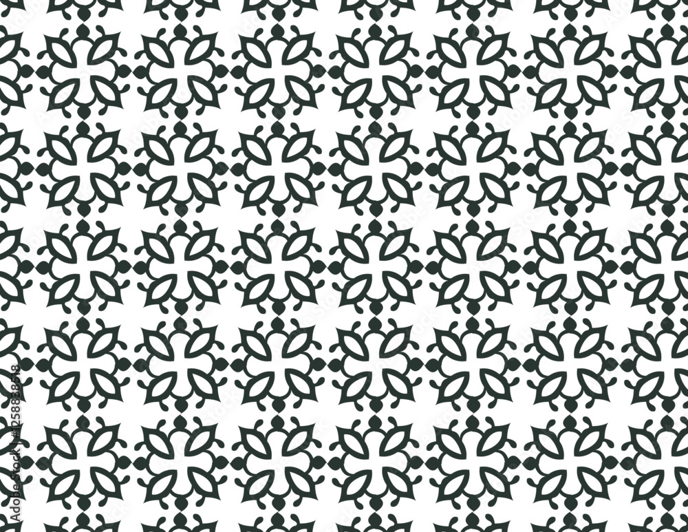 Fototapeta premium Geometric Floral Pattern