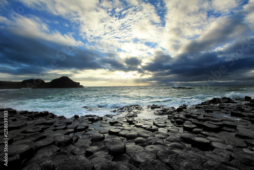 The Giant's causeway located in Northern Ireland (County Antrim) is one of Ireland's most iconic landmarks and UNESCO world heritage