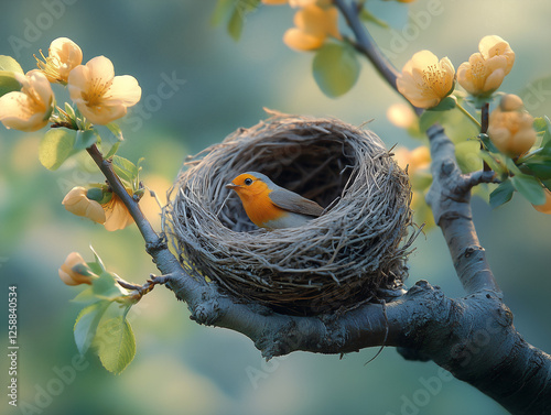 Bird in Nest