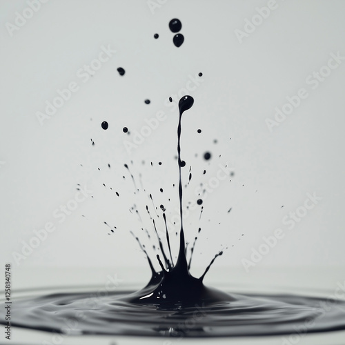 Black Paint Splash