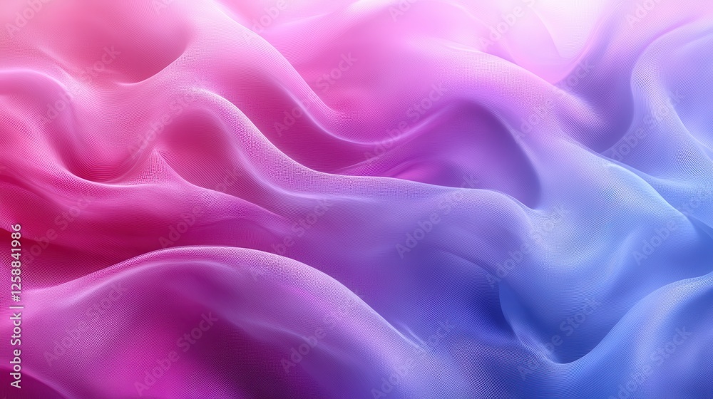 Fototapeta premium Flowing Fabric Textures in Soft Pink and Blue Hues for Design