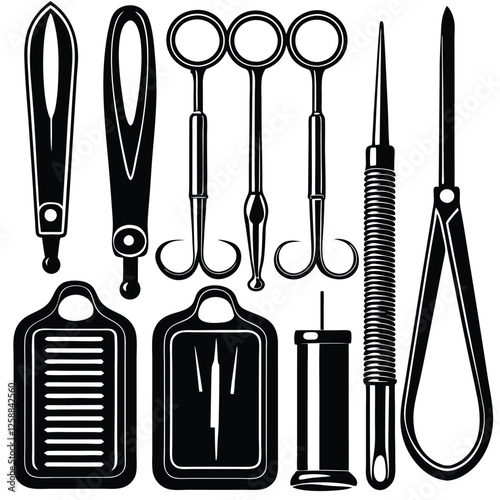 Medical surgery and treatment instrument  major and minor  surgery set