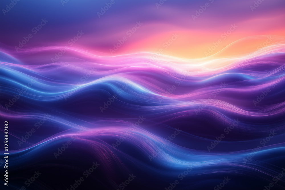 Fototapeta premium Abstract light effect texture blue pink purple wallpaper 3D rendering .