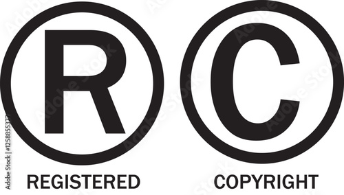 Combination of registered trademark and copyright symbols used for legal brand protection.