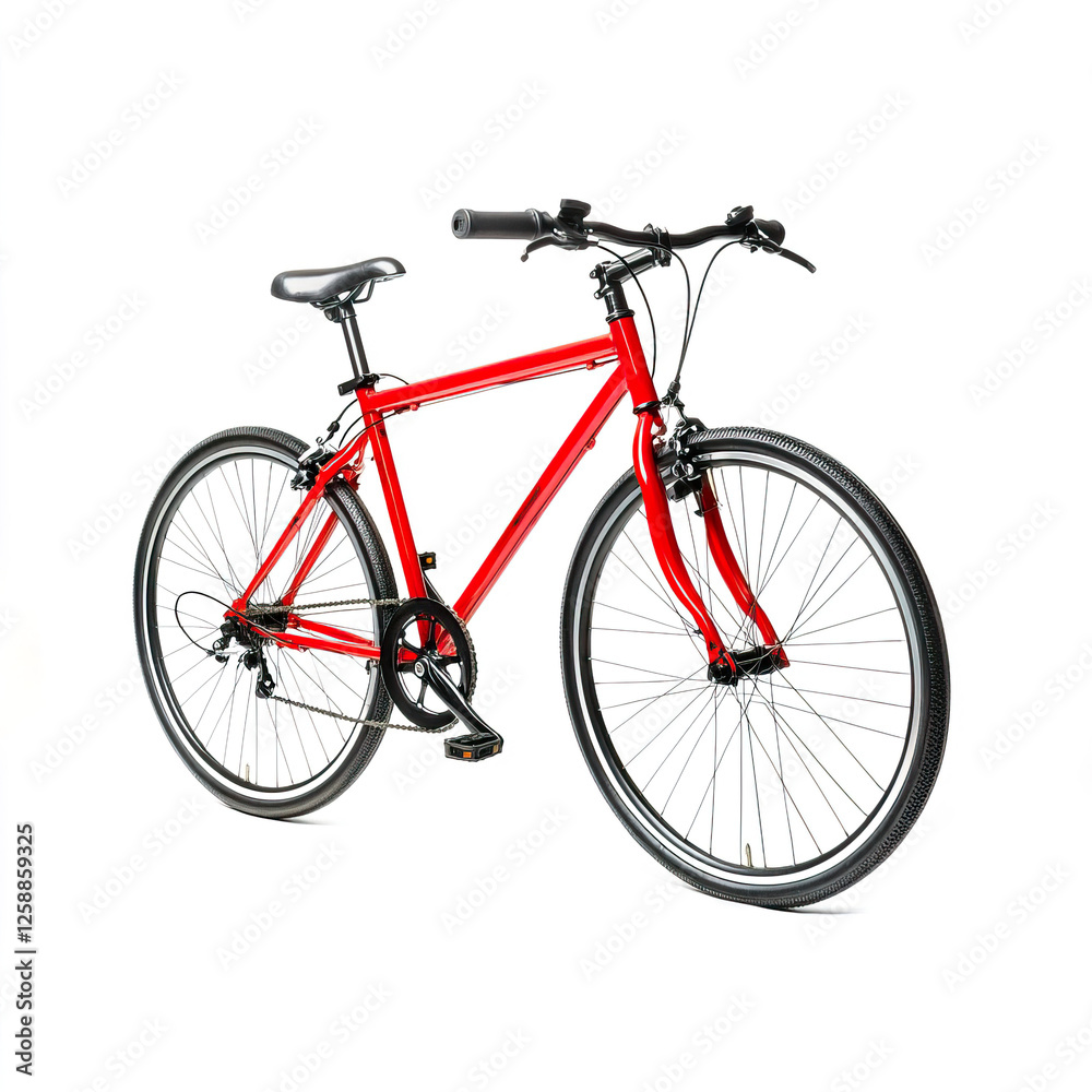 Red Bicycle for Teenagers in a Fun and Active Lifestyle Theme Red Bicycle for Teenagers in a Fun and Active Lifestyle Theme