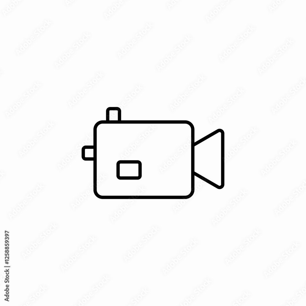 video camera capture icon sign vector video camera capture icon sign vector