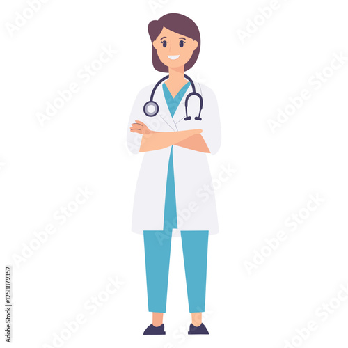Nurse illustration doctor professional vector