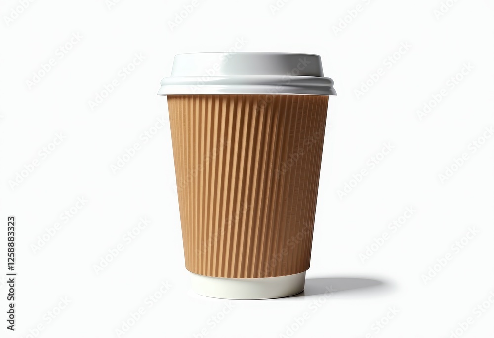 Highquality coffee cup on a pristine white background, detailed and glossy. A coffee cup with a white lid on a white background. Highquality coffee cup on a pristine white background, detailed and glossy. A coffee cup with a white lid on a white background.
