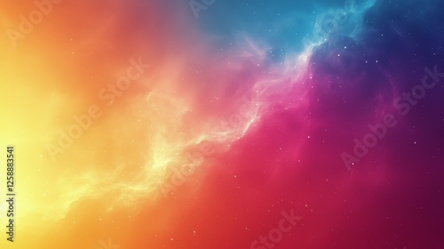 Colorful cosmic background showcasing vibrant hues and swirling patterns in t...