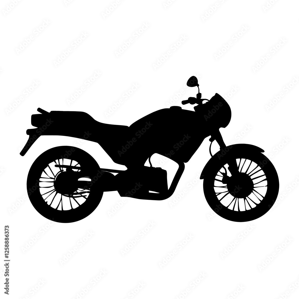 Motorcycle silhouette illustration graphic vector Motorcycle silhouette illustration graphic vector