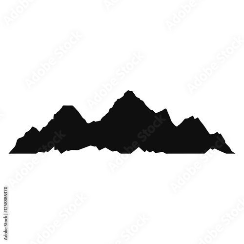 Mountain illustration silhouette landscape vector