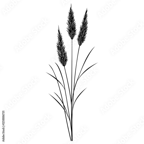 Illustration silhouette minimalist simple vector