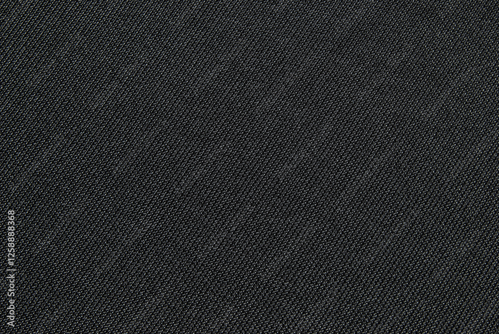 Black fine cotton jersey fabric texture as background Black fine cotton jersey fabric texture as background