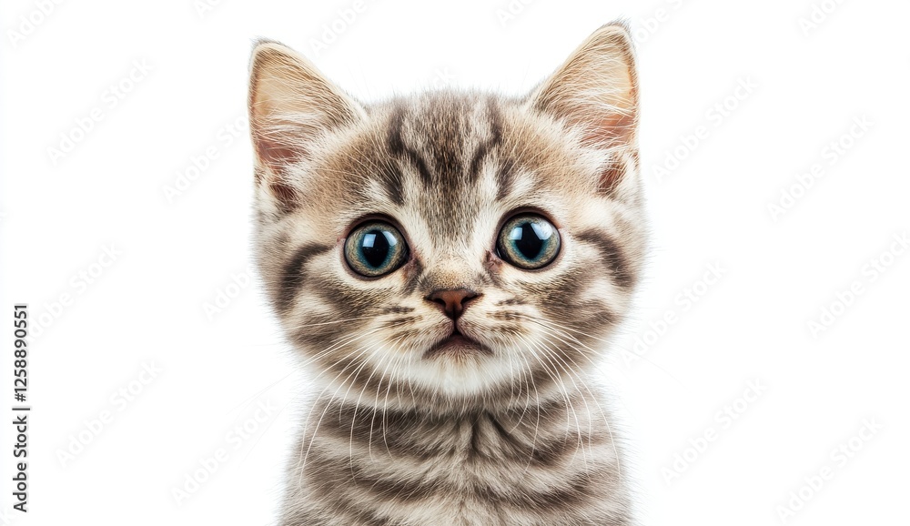 Fototapeta premium Closeup Of A Surprised Kitten