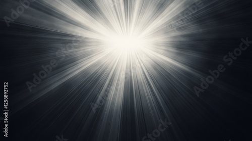 Abstract radial light burst photo