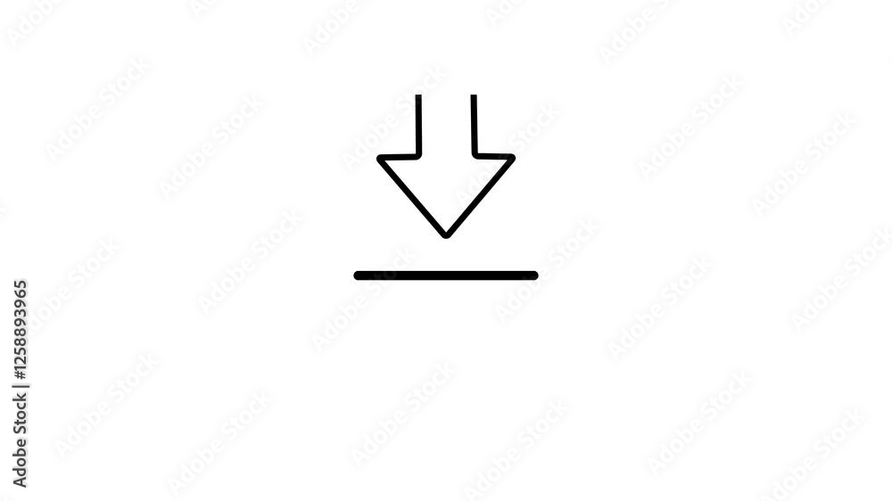 Downloading file icon animation. download arrow moving down animation. Downloading file icon animation. download arrow moving down animation.