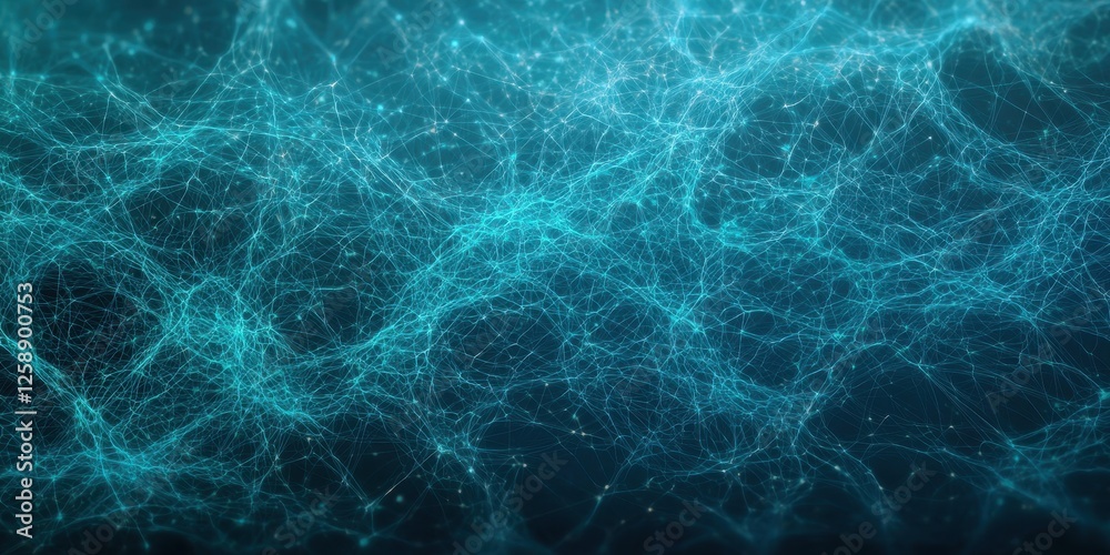 Fototapeta premium AI-powered neural analytics. Abstract digital network background