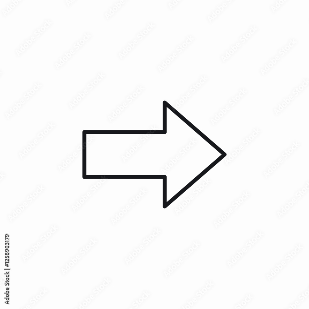 right direction icon sign vector right direction icon sign vector