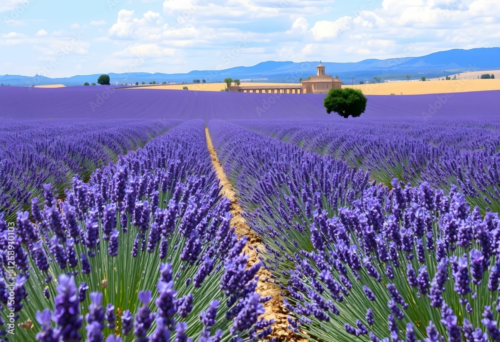 Fototapeta premium lavender field provence france