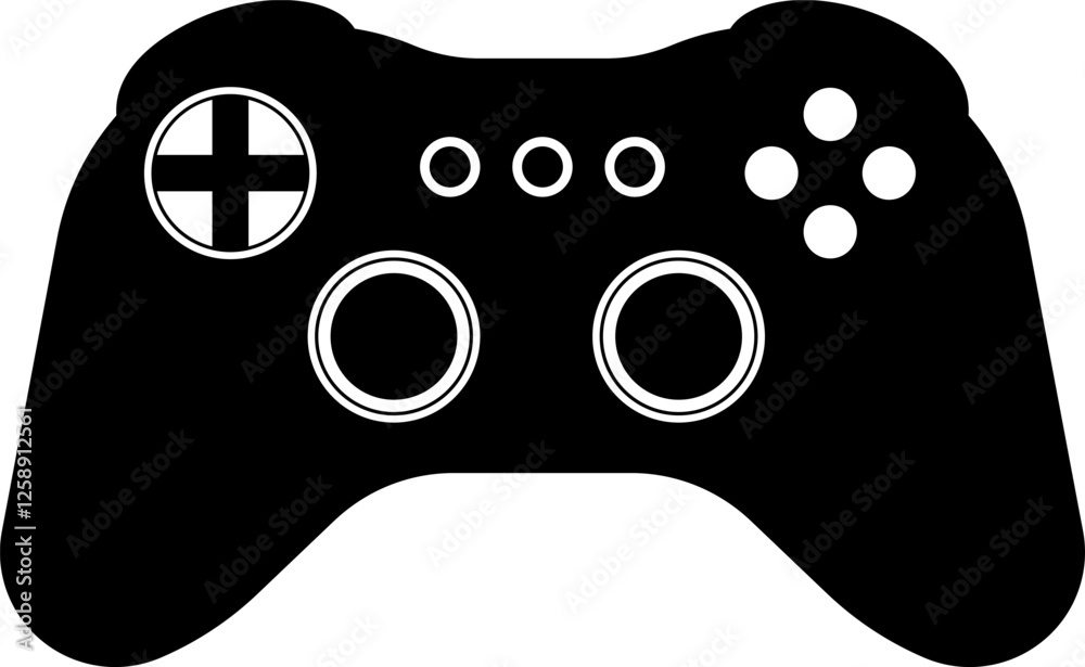 Games icon vector. New concept. Black and white game controller symbol trendy flat and simple style icon for web site design, logo, app, game UI isolated on white background. Games icon vector. New concept. Black and white game controller symbol trendy flat and simple style icon for web site design, logo, app, game UI isolated on white background.