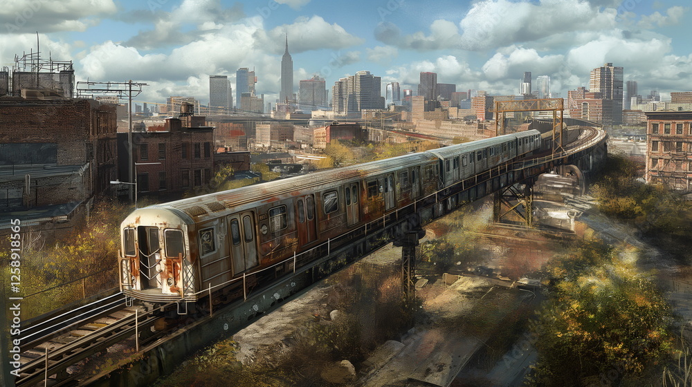 Fototapeta premium popular on Artstation Urban Aesthetic Utopian Scho_002