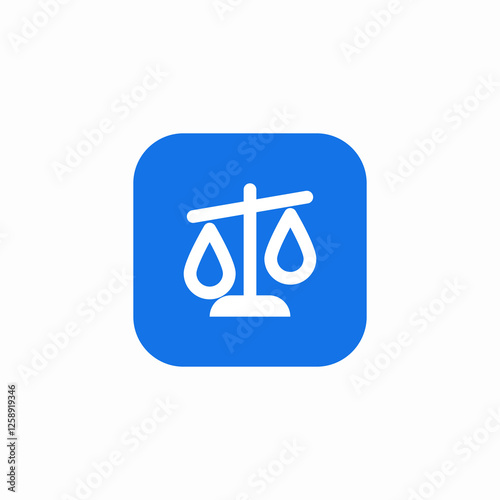 balance scale icon sign vector