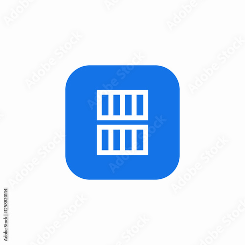 cargo container tools icon sign vector