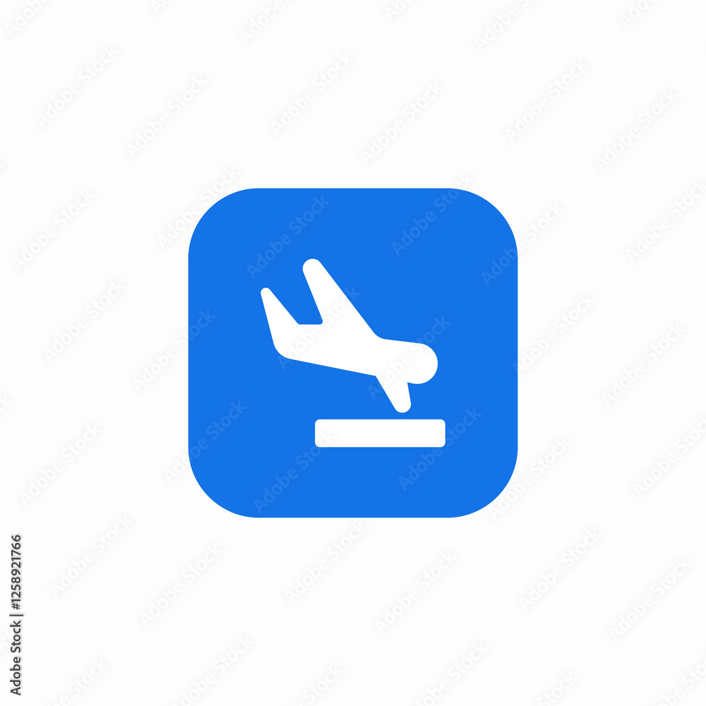 plane arrival icon sign vector plane arrival icon sign vector